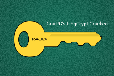 شکستن الگوریتم رمزنگاری RSA با طول کلید ۱۰۲۴ بیت، در کتابخانه‌ی رمزنگاریِ GnuPG
