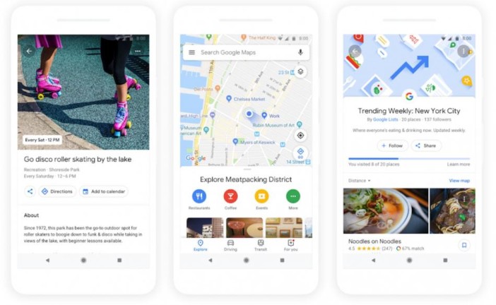 اجلاس Google I/O 2018، تبدیل گوگل مپز به خبرخوان محلی