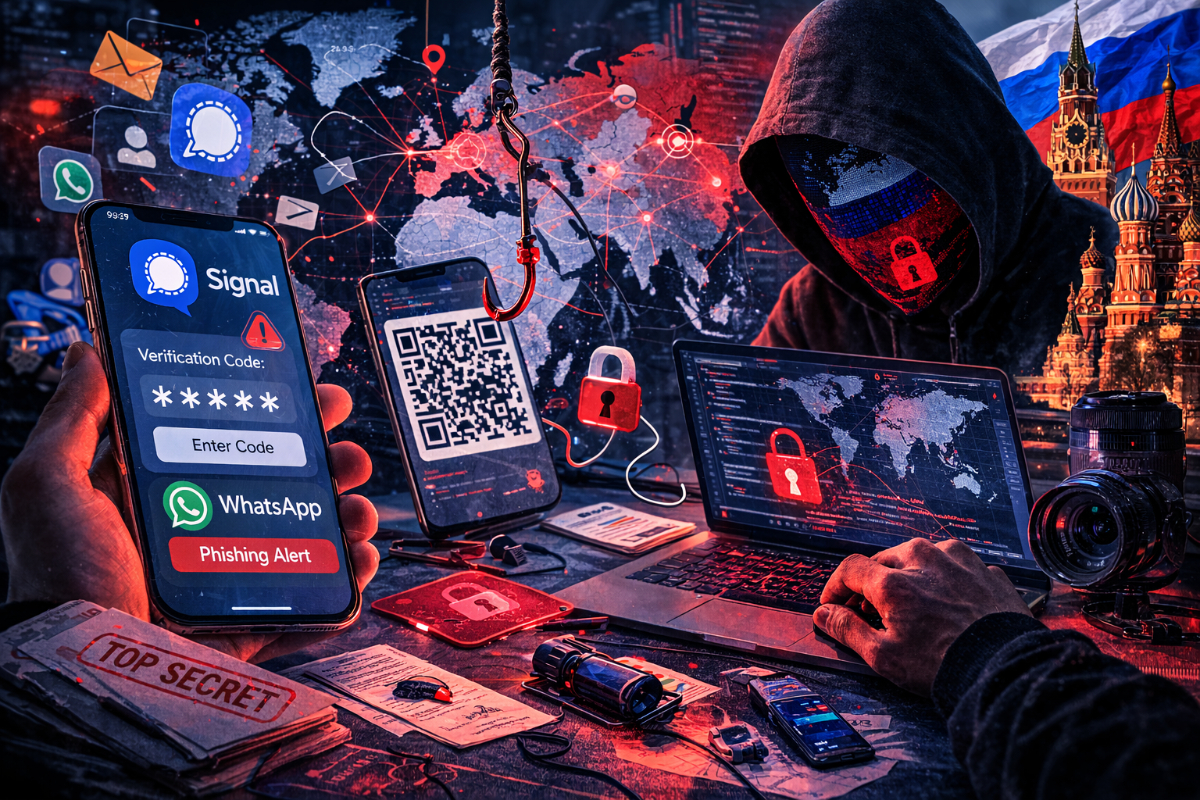 کمپین فیشینگ برای جاسوسی از پیام‌های Signal و واتساپ