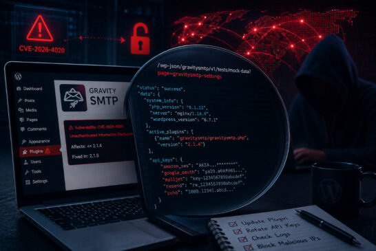 حملات گسترده به افزونه Gravity SMTP وردپرس؛ بیش از ۱۷ میلیون تلاش برای سوءاستفاده