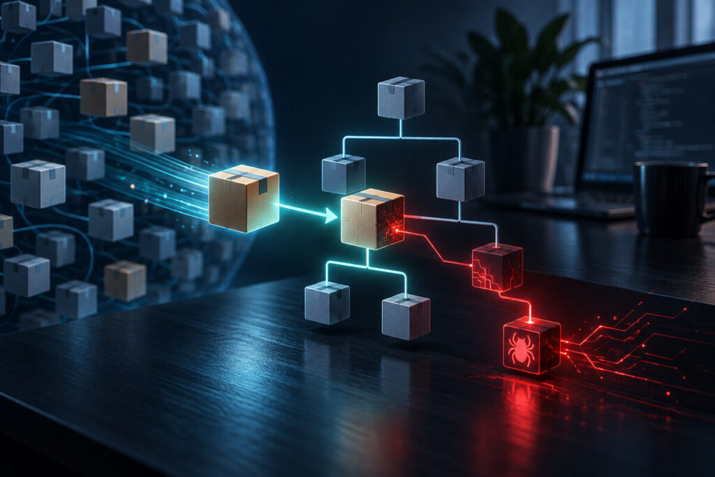 بسته مخرب npm در زنجیره تأمین نرم‌افزار